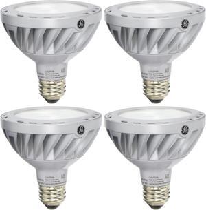 (4 bulbs) GE 67922  LED energy smart PAR30 Spotlight, 12 watt, Dimmable, 3000K, 860 lumens LED light bulb