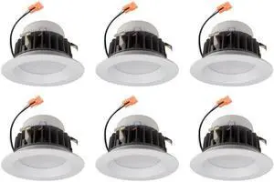 (case of 6) Philips Lightolier CorePro LED 4 inch Downlight, CP4RB07930W, Title 24 Certified LED upgrade retrofit luminaire