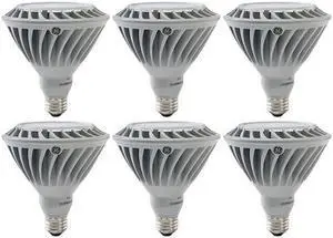 (case of 6) GE 25844 LED PAR38 LED Lamp, 28 watt, Medium Base, 3000K, narrow flood light, 2400 lumen, Indoor Outdoor LED bulb
