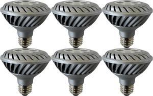 (case of 6) GE Lighting 65135 Energy Smart LED 12 Watt (60 watt replacement) 750-Lumen PAR30 Spot light Bulb with Medium Base, 3000K Color Temp, silver