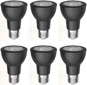 (case of 6 bulbs) GE 93327 PAR20 LED Reflector Flood, 7 watts, 3000K Color Temp, 800 series, Dimmable, 520 lumen LED Light Bulb, Narrow Flood Beam