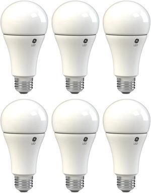 (case of 6) GE 69133 LED A19, 4000K Cool White, Dimmable, 10 watt, 800 lumens