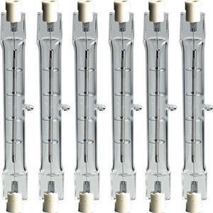 (6 bulbs) GE Lighting 24932 Proline 1500-Watt Halogen Quartz T3 240V  Light Bulb, Q1500T3CL/PRO, 32000 lumens