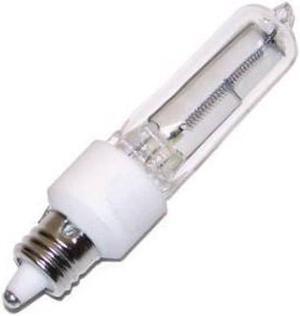 GE Lighting 43700 Halogen T4, 250-watt, 5000 Lumen Light Bulb with Candelabra Base (E11), 2950K, Clear, Quartz Halogen Lamp
