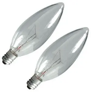 GE Lighting 75258 Crystal Clear 25-Watt, 160-Lumen Blunt Tip Light Bulb with Candelabra Base, 2-Pack GE Lighting 75258 Crystal Clear 25-Watt, 160-Lumen Blunt Tip Light Bulb with Candelabra Base, 2-Pack