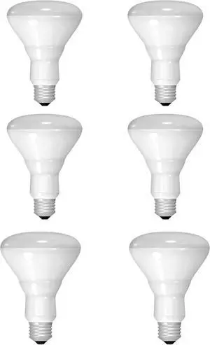 (6 pack) GE Incandescent Flood Light, BR30, 45-Watt, 370 Lumen, Medium Base, Indoor Flood Light (6 pack) GE Incandescent Flood Light, BR30, 45-Watt, 370 Lumen, Medium Base, Indoor Flood Light