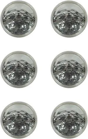 (6 lamps) GE 36271 - Q4681 450 watt PAR46 28v Halogen Lamp Aircraft Quartzline, 100 CRI, Dimmable