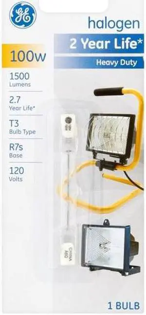 GE Heavy Duty Halogen Bulb 100 Watt 1500 Lumens GE Heavy Duty Halogen Bulb 100 Watt 1500 Lumens
