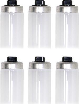 (6 pack) GE 10778 High Output 48 inch T12 Fluorescent Lamp, F48T12/D/HO, 6500K Color Temp, 60 watts, 3400 lumens, Recessed Double Contact R17d base