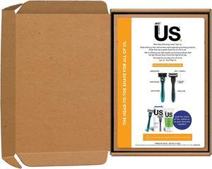 Us 5-Blade Unisex Razor Starter Kit for Men and Women, 1 Handle & 8 Cartridges, Teal, Smooth Shave, BIC Razors