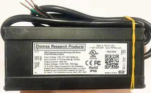 Hubbell Thomas Research Products PLED75W-054-C1400-D Constant Current Driver, dimmable, Flicker-Free