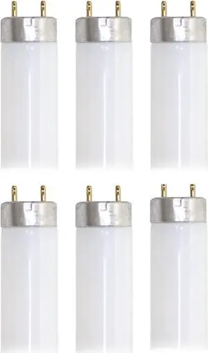 (6 tubes) GE 72137 - F25 T8 Linear Fluorescent, 22 Watt 3500K, 36 inch tube, Neutral White, Extra Life, T8 Fluorescent lamp