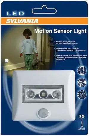 SYLVANIA White LED Motion Sensor Night Light Auto On/Off