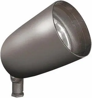 Philips Hadco Aluminum Bullyte Landscape Area Light, MR16 bi-pin, mounting stake, fully rotatable, aluminum die-cast landscape area light fixture, bronze, BL616-HS7BAB