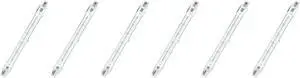 GE Lighting 24931 Proline500 Quartz T3 DEQ 130V 500-Watt Light Bulb, 10300 lumen, R7S base, 6-Pack Q500T3CL/PRO-6PK