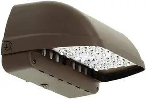 Hubbell Litepak LNC3 LED wallpack 87 watt, 7400 lumen, 4000K, 7 pin receptacle, corrosion resistant dark-bronze powder coat finish, 120-277V, LNC3-2L4K-105-7PR