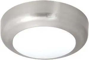 Hubbell Dual Lite 11 inch round LED Ceiling Light, EVSBN, Brushed Nickel, 17 watts, 1200 lumens, 4000K Color Temperature, 120/277Vac, 0-10V Dimming