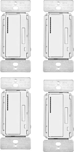(case of 4) EATON RF9640-NDW Z-Wave Plus Universal Dimmer, White, single pole, 120Vac