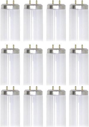 (case of 12) GE F40T12 True Value Linear Fluorescent, 48 inch T12 Fluorescent Light Bulb, 40 watts, 1800 lumens, 4100K, Medium bi-pin base