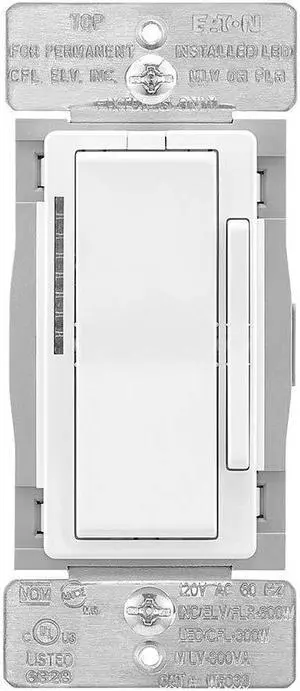 Eaton WFD30-W-BX-L Wi-Fi Smart Universal Dimmer Works with Alexa, White, Control your Lights From Anywhere