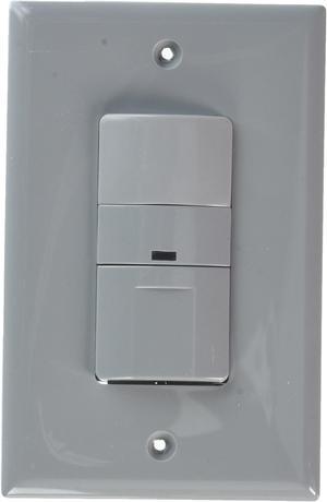 Eaton OS306U-GY 600W Wall Mount Occupancy Vacancy Sensor, Gray