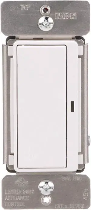 EATON RF9601DW Z-Wave Plus Wireless Switch, White, 15 Amp, 120V,