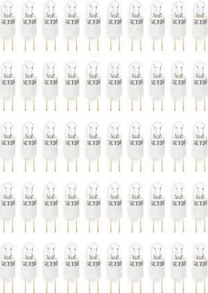 (case of 50)GE Miniature Specialty Bulb, 6034BP, T1-3/4, 28V, 2 pin, clear finish, 29897, Aviation specialty bulb