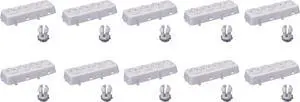(case of 10) Leviton OSFOA-W Fixture-Mounted Offset Adapter Accessory for OSFHU, 3 Position, White
