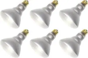 (case of 6) GE 46856 BR30 Reflector Flood light Bulb 65R30/SP BR30 Reflector Spot Incandescent Light Bulb. 65 watts, medium screw base