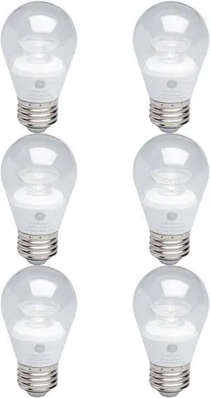 (6 bulbs) GE 34051 LED A15, 4 watt, 300 lumen, 2700K