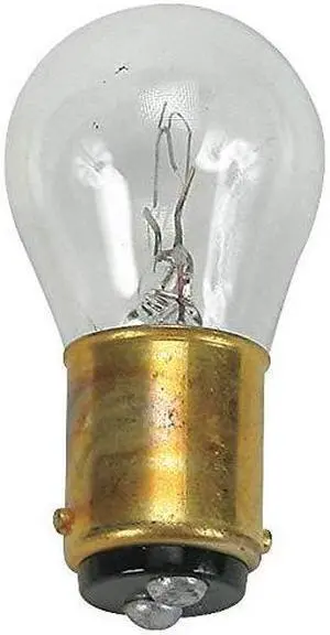 GE 81645, Trade Number 308, 19.0 Watts Miniature Incandescent Bulb, S8, Double Contact Bayonet (BA15d) - 1 Each