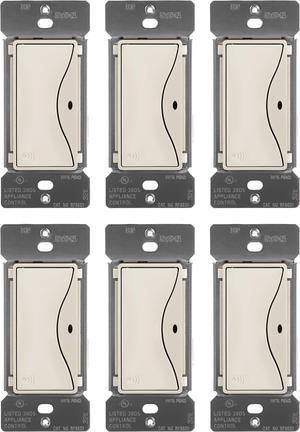 (case of 6) EATON RF9601DS Z-Wave Plus Wireless Switch, Desert Sand