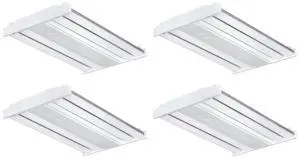 (case of 4) Hubbell Columbia Lighting LED Linear High Bay, 5000K, 10,500 Lumens, 74 watts, wide light distribution, 22.7 inches long, 0-10V Dimming, 2 ft LED High Bay, CLB2-50LX-W-EDU