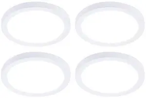 (case of 4) Philips Lightolier Indoor Surface Flush Mount Downlight LED, 5 inch, Round, Selectable lumen and color, Dimmable, 11 or 9 watt