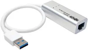 TRIPP LITE USB 3.0 Superspeed to Gigabit EtherNet, RJ45, LAN, NIC, Wired Network Adapter (U336-000-GB-AL)
