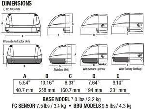 Hubbell LED perimeter light Dusk to Dawn area light LNC2P35PCU, 5000K, 37 watt Prismatic refractor, Dark Bronze finish, 4100 lumens, 120-277V security LED with Universal Button Photocontrol Hubbell LED perimeter light Dusk to Dawn area light LNC2P35PCU, 5000K, 37 watt Prismatic refractor, Dark Bronze finish, 4100 lumens, 120-277V security LED with Universal Button Photocontrol