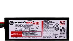75378 - GEMH39-MCM-120 GE HID UltraMax eHID Electronic Low Frequency Ballast 75378 - GEMH39-MCM-120 GE HID UltraMax eHID Electronic Low Frequency Ballast
