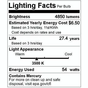 GE 48436 - F54T5835HOECOCVG Straight T5 Fluorescent Tube Light Bulb GE 48436 - F54T5835HOECOCVG Straight T5 Fluorescent Tube Light Bulb