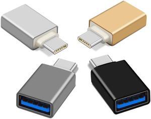 eCables USB-A Female to USB-C Male Adapter Grey