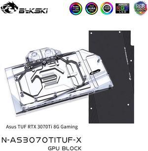 Bykski GPU Block For Asus TUF RTX 3070 Ti 8G Gaming Full Cover GPU Water Cooling Cooler