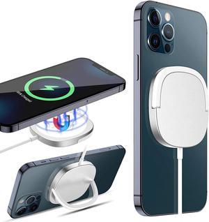 Magnetic Wireless Charger, Compatible with MagSafe Charger/iPhone 12 Charger, 15W Fast Charging Pad with Ring Holder for iPhone 12/12 Mini/12 Pro/12 Pro Max/AirPods Pro