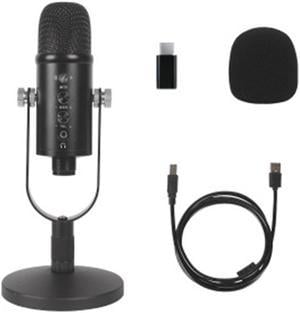 USB Condenser Microphone Set Home Computer Recording Game High Sampling Noise Reduction Monitor Wired Microphone