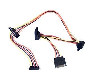 Athena Power CABLE-IE4SATA460 18 in. Internal Extension 
SATA MALE TO 4 SATA FEMALE Power Cable SUPPORT UL & ROHS