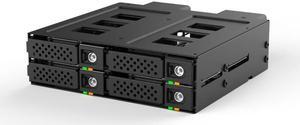 Athena Power BP-U24NVME8525, 4-Bay NVMe U.2 SSD/HDD and NVMe HDD/SSD Backplane for 5.25" Bay Form Factor