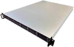 Athena Power RM-1U1122EU2, 1U 12-Bay NVME U.2/Mini SAS HD E-ATX Rackmount Server/Storage Chassis