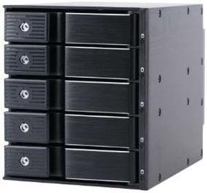 Athena Power BP-TLA3051SAS12 Trayless Backplane: 5 x 3.5" SATA/SAS HDDs, 12Gbps, All-Aluminum, Metal Keylocks, 8cm Cooling Fan, LED Indicators, Tool-Free Swaps, High-Performance Storage Solution