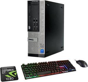 Dell OptiPlex 9020 SFF Computer PC i7 4770 3.4Ghz NVIDIA GeForce GT 1030 2GB 16GB DDR3 RAM 512GB SSD Win 10 Pro WIFI with Gaming PC Keyboard & Mouse HAJAAN HC510 HDMI