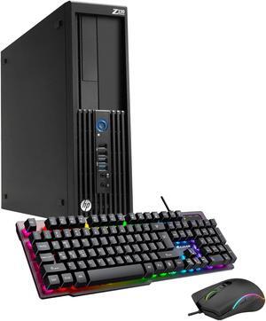 HP Z230 SFF Workstation Computer PC i7 4770 3.4Ghz NVIDIA GeForce GT 1030 2GB 16GB DDR3 RAM 512GB SSD Win 10 Pro WIFI with HAJAAN Gaming PC Keyboard & Mouse HDMI