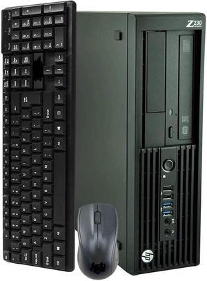 HP ProDesk Z230 SFF Computer Desktop PC, Intel Core i5 3.2GHz Processor, 16GB Ram, 256GB M.2 SSD, BTO Wireless Keyboard & Mouse, Wifi | Bluetooth, Windows 10 Professional (Renewed)