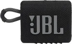 Go 3: Portable Speaker with Bluetooth Built-in Battery Waterproof and Dustproof Feature - Black